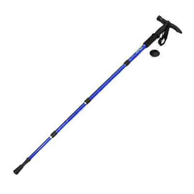 Bastón Trekking Senderismo Linterna LED Ajustable Caminata Anti Shock Choque AE-631