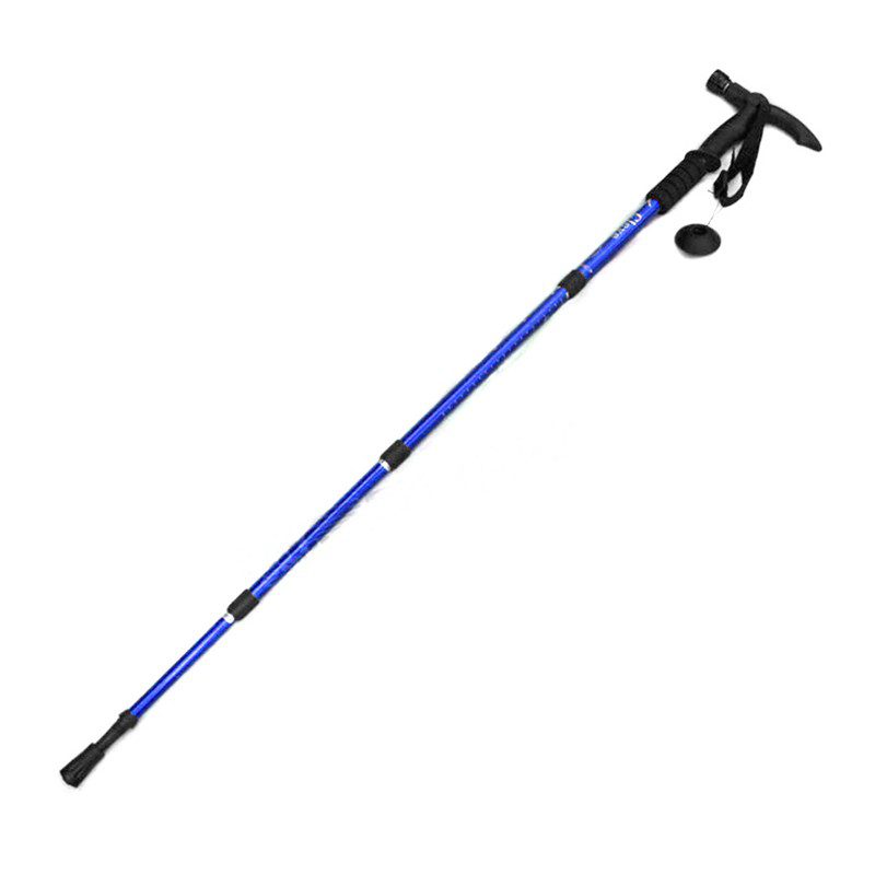 Bastón Trekking Senderismo Linterna LED Ajustable Caminata Anti Shock Choque AE-631