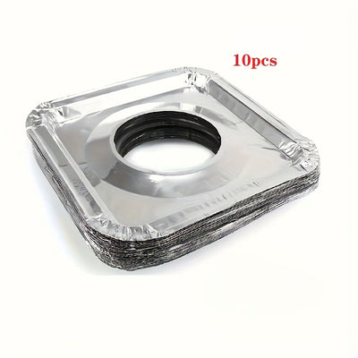 Cubierta Desechable de Aluminio para Estufas - Adecuada para Estufas de Gas y Eléctricas, Mantiene la Placa Limpia, Simplifica el Limpieza de Cocina