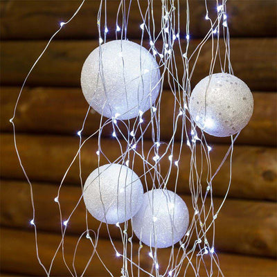 Luces Micro Led Decoración Luz Navidad X 100 Luces Blanca