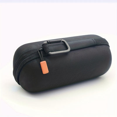 1 Pieza para for jbl Flip 3/4/5/6, Estuche de Altavoz de EVA - Bolsa de Transporte Protectora Resistente a Golpes con Asa, Bolsa de Almacenamiento Portátil para Exteriores, Negro, Cierre con Cremallera Seguro, Material de EVA Duradero, Estuche de Almacen