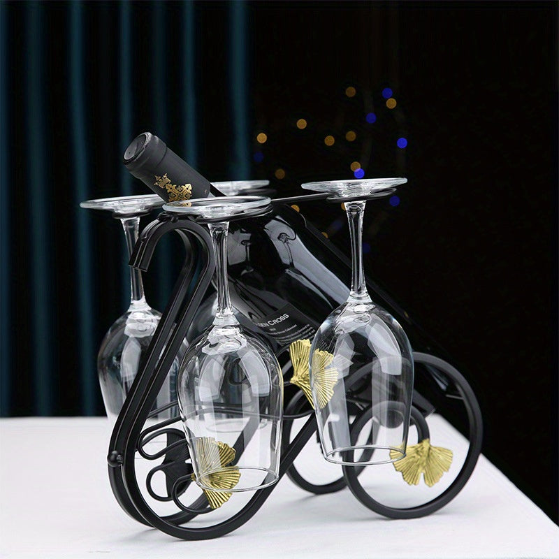 Nueva estantería creativa para vino en casa, armario de vino y soporte decorativo para vino, con una elegante estantería para botellas de vino al revés para un toque lujoso.