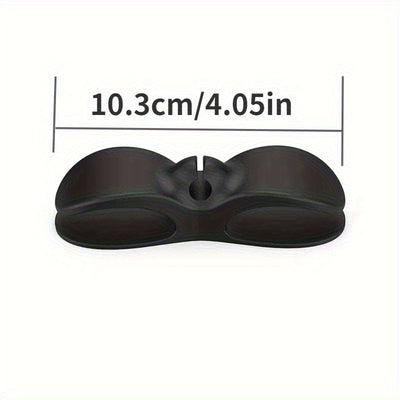 3 piezas de clips organizadores de cables de silicona para electrodomésticos de cocina - Soportes de gestión de cables adhesivos para freidor de aire, cafetera, licuadora - No se necesita batería, blanco y negro, soporte de cables para cocina, organizado