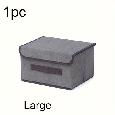 Caja de Almacenamiento Plegable de Gran Capacidad - A Prueba de Polvo, Organizador Multifuncional para Ropa y Mantas, Perfecto para el Dormitorio y Esenciales del Hogar, Organizador de Escritorio y Cajón para Almacenamiento en Casa