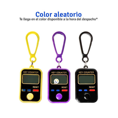Contador De Personas 6 Dígitos Electrónico Clicker Llavero 215007