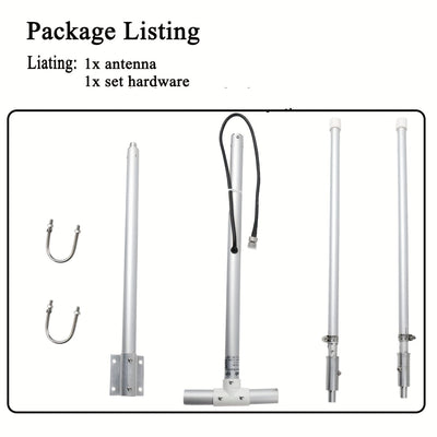 Antena de Radio FM/HD de Largo Alcance para Exteriores 88-108MHz - Poste Ajustable de Aleación de Aluminio, Conector PL259 Macho, Entrada Máxima de 150W, VSWR <1.3 para Receptores Onkyo Yamaha Marantz - Recepción Mejorada del Señal, Instalación Fácil, An