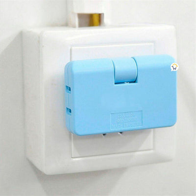 Adaptador 3 Salidas X2 Toma Corriente Enchufe Plegable 180 Grados W1210