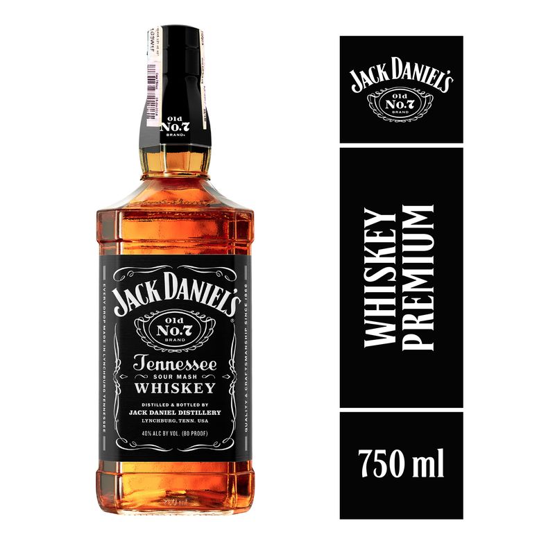 WHISKY JACK DANIELS 750ML
