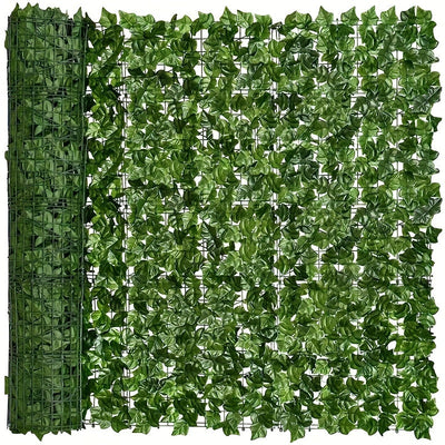 1 Rollo de Hiedra Artificial para Pantalla de Privacidad - Panel de Pared de Vegetación Falsa para Jardín Exterior, Decoración del Hogar y Habitaciones | Perfecto para Navidad y Espacios Estéticos