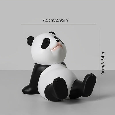 Soporte de Teléfono de Escritorio con Forma de Panda - Soporte Ajustable para Teléfonos Móviles y Tabletas - Decoración de Oficina Creativa y Linda y Regalo Único para Cumpleaños de Novia/Novio