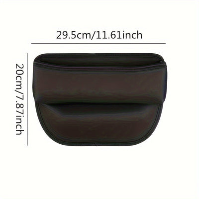 Caja Organizadora De Cuero Para Asiento De Coche, Bolsillo Multifuncional Con Hendidura Para Asiento Del Conductor, Soporte De Almacenamiento, Accesorios Interiores, 1 Ud.
