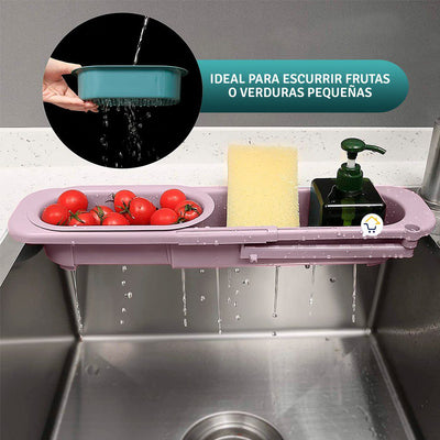 Escurridor Plegable Cesta De Drenaje Y Almacenamiento Cocina 22031
