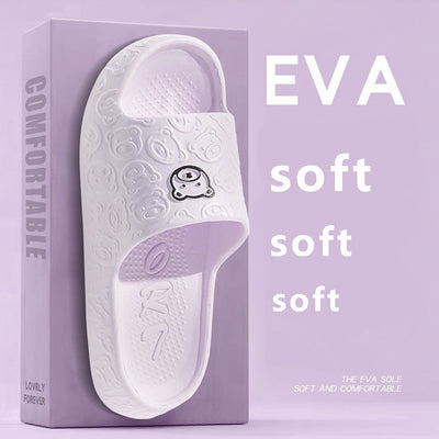 Chancletas casuales de EVA para mujeres y hombres, color sólido, suela suave, antideslizantes, lavables a mano, ideales para el baño en verano, cómodas y sin cordones para parejas