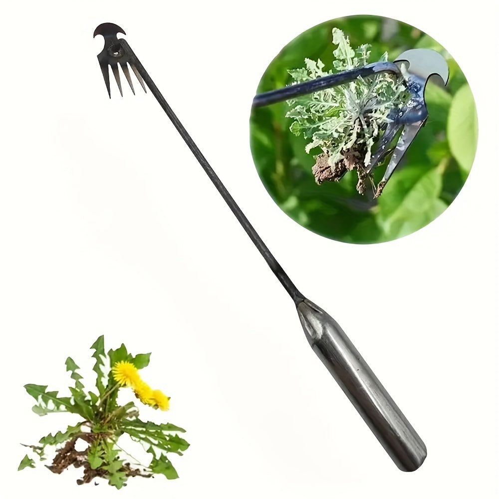 Rastrillo y Pala de Jardinería de Acero Inoxidable - Herramienta multifuncional para jardinería, adecuada para el mantenimiento del jardín y la excavación de hortalizas, duradera y resistente al óxido con revestimiento galvanizado