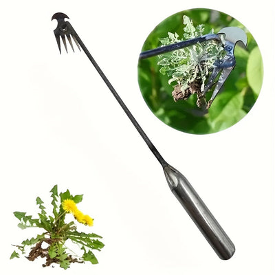Rastrillo y Pala de Jardinería de Acero Inoxidable - Herramienta multifuncional para jardinería, adecuada para el mantenimiento del jardín y la excavación de hortalizas, duradera y resistente al óxido con revestimiento galvanizado