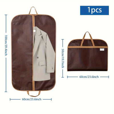 Bolsa de almacenamiento de ropa de tela con cierre de cremallera - Portátil, plegable, a prueba de polvo, impermeable cubierta de traje para vestido de novia, abrigos, organizador de ropa