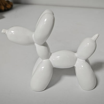 Figura de Perro de Dibujos Animados Minimalista Moderna de 1 Pieza - Decoración de Resina Versátil para Sala de Estar, Exhibición en Soporte de TV, Mejora de Estantería | Uso Interior/Exterior, No Requiere Energía, Decoración de Perro