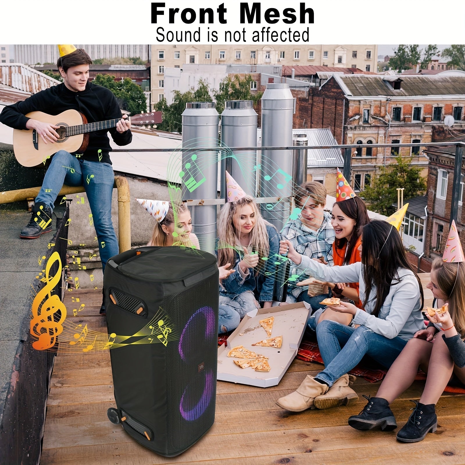 Fundas Protectoras para Altavoz PartyBox 710 - Durable Poliéster 600D y Nylon 210D con Mango Antideslizante, Ideal para Uso en Interiores y Exteriores, Regalo Perfecto para Enthusiastas de la Música, Sistema de Sonido al Aire Libre | Funda de Altavoz Mod