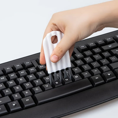 Kit de limpieza multifuncional para computadora: cepillo suave para teclado, limpiador de esquinas y teclas, 1 pieza