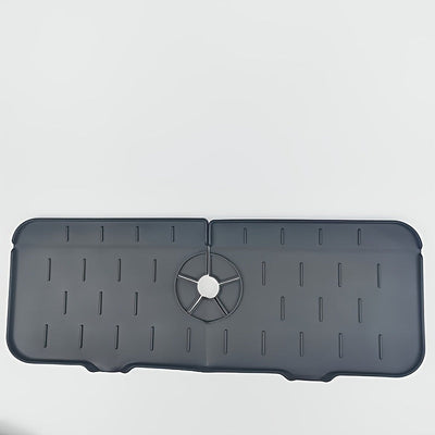 1 charola de goteo para grifo de silicón, antiderrames, diseño inclinado para cocina y baño, impermeable