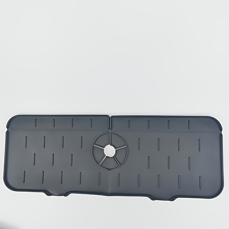 1 charola de goteo para grifo de silicón, antiderrames, diseño inclinado para cocina y baño, impermeable
