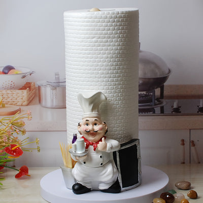 Porta Palillos y Toallas de Papel con Temática de Chef - Perfecto para Cocina, Comedor y Decoración de Fiestas