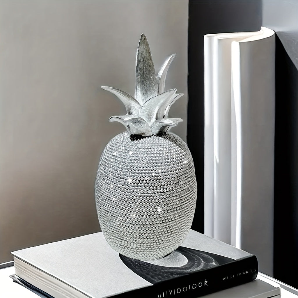 Elegante decoración de piña de resina 3D, estilo Art Deco, ideal para decoración de hogar y fiestas, regalo perfecto para Navidad, Día de San Valentín, Acción de Gracias, Día de la Madre, graduación - No se necesita electricidad, decoraciones de piña.