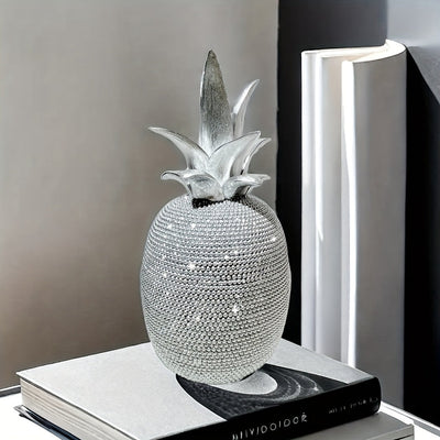 Elegante decoración de piña de resina 3D, estilo Art Deco, ideal para decoración de hogar y fiestas, regalo perfecto para Navidad, Día de San Valentín, Acción de Gracias, Día de la Madre, graduación - No se necesita electricidad, decoraciones de piña.