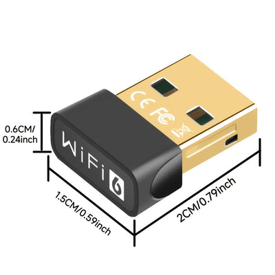 Adaptador WiFi USB, receptor WiFi de 900 m, alta velocidad 802.11ac, 5dBi, doble banda, 2.4/5.8 GHz, adaptador de red inalámbrica para PC, escritorio, tableta, portátil, compatible con Windows 10/11, enchufa y juega.