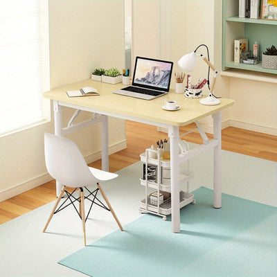 Escritorio Plegable Compacto con Silla, Ideal para Oficina en Casa, Dormitorio y Espacios Pequeños, Estilo Moderno, Diseño Elegante, Uso Versátil - Todo Clima
