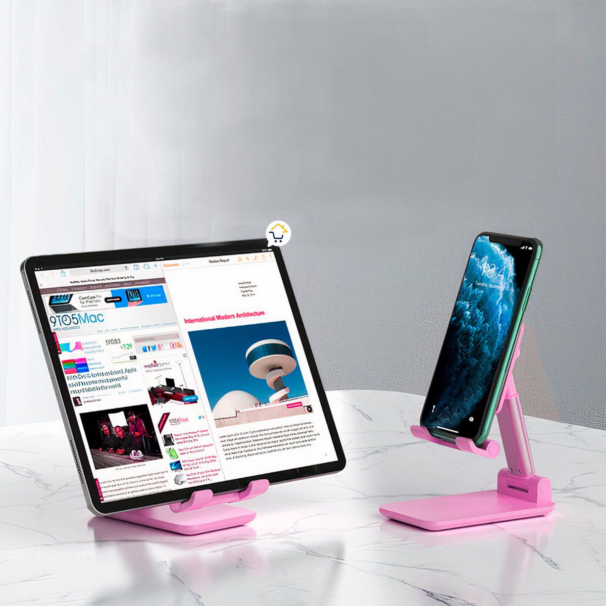 Soporte para celular portable base tabletas ajustable NWH1