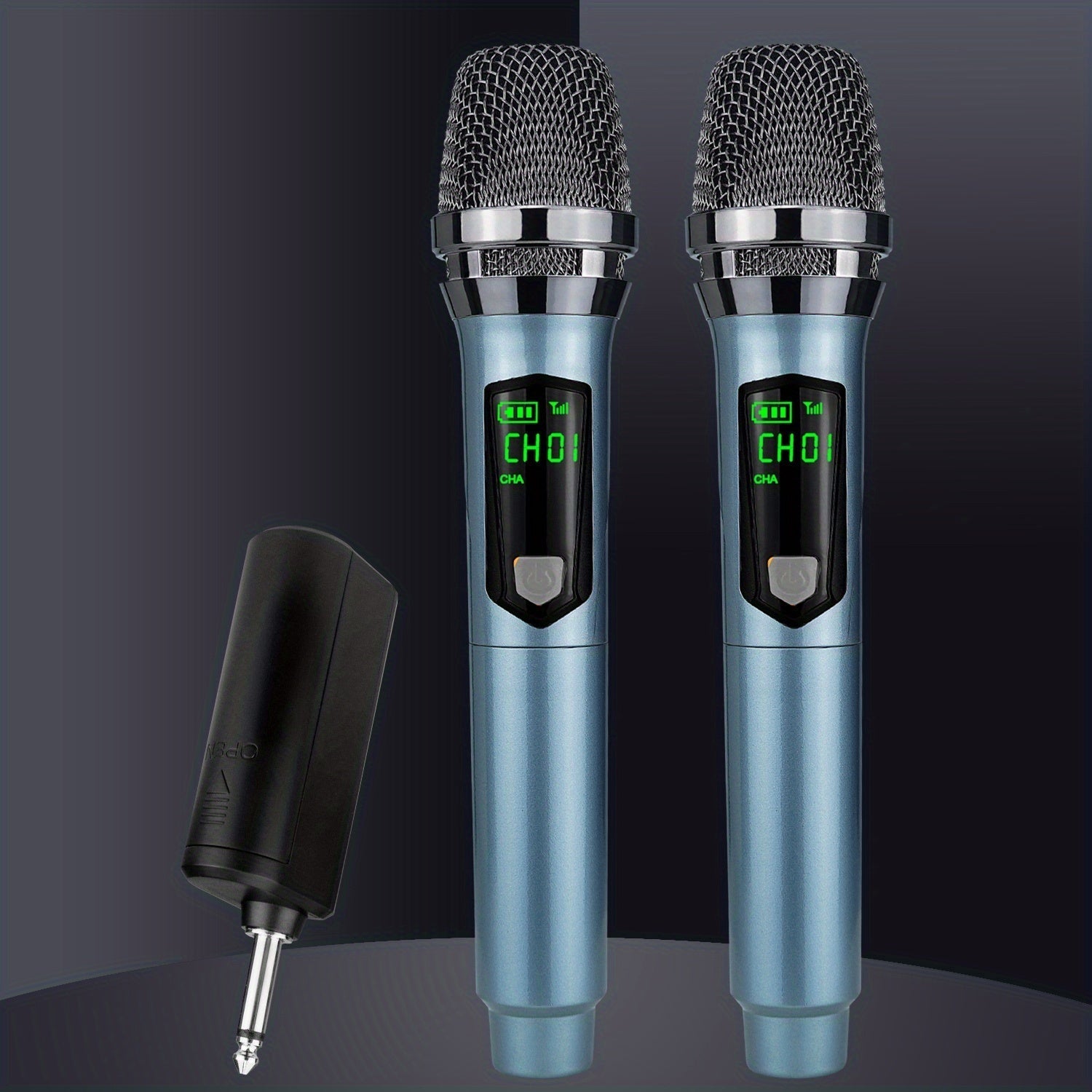 Microfono sin varillas de Mano para Fiesta, Karaoke, Iglesia y Actuaciones en Escenario, Adaptador de 3.5mm Incluido