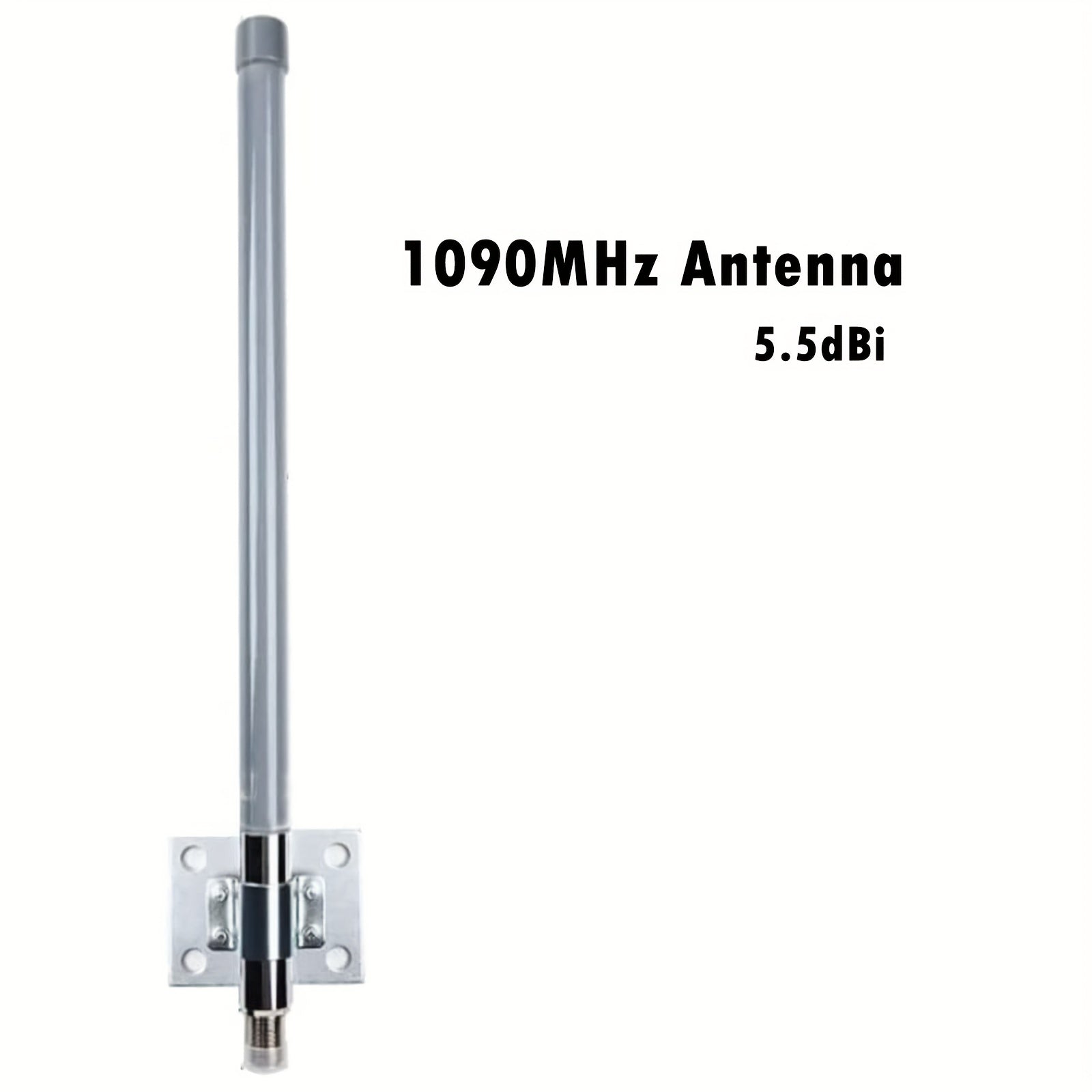 Antena ADSB Tipo N Hembra de 1090/978 MHz con Gancho de 5.5dBi/58.42 cm para Receptor Aviación, Estéreo Definido por Software RTL y Dongle USB