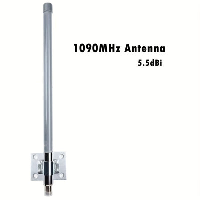 Antena ADSB Tipo N Hembra de 1090/978 MHz con Gancho de 5.5dBi/58.42 cm para Receptor Aviación, Estéreo Definido por Software RTL y Dongle USB
