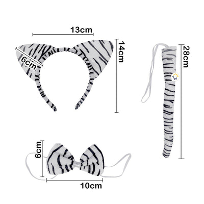 Kit Accesorios Cebra Disfraz Halloween Fiesta Disfraces OD523