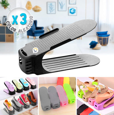 Organizador de zapatos x3 Zapatero Acomodador Plástico ZAP3