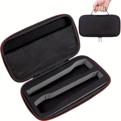 Estuche Doble para Micrófonos - Tela PU Duradera con Bolsillos de Malla y Asas Resistentes, Cierre Seguro con Cremallera para Organización de Accesorios de Podcasting, Estudio y Grabación en Campo - Organizador Elegante