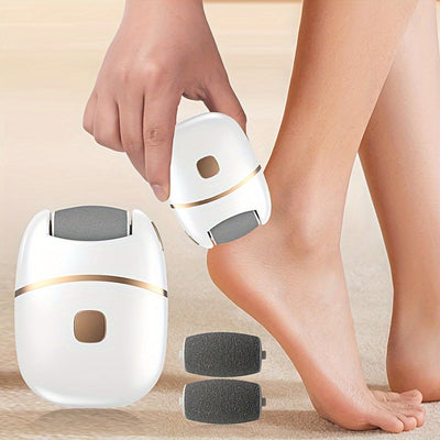Lijadora eléctrica recargable para pies - Carga USB, batería de litio, sin aceite, pies suaves y cuidado de uñas, no necesita fuente de alimentación, cortadora para pies.
