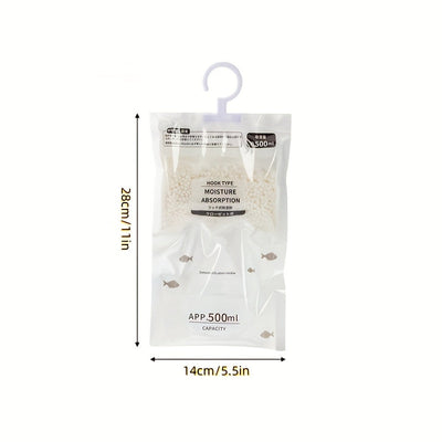 Bolsa Absorbente de Humedad Montada en la Pared, Bolsa Absorbente de Humedad y Anti-moho para Deshumidificación, Desecante, Anti-moho Adecuado para Armarios y Guardarropas - Bolsa de Deshumidificación Reutilizable Adecuada para Deshumidificación en Dormi