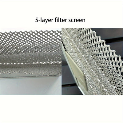 Juego de 2/3 piezas filtro para campana extractora 26.16cm x 32.0cm, malla de aluminio de 5 capas, filtro de grasa, fácil de limpiar, duradero, fácil de reemplazar, accesorios de cocina