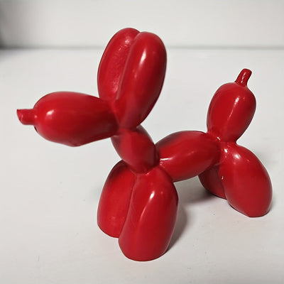 Figura de Perro de Dibujos Animados Minimalista Moderna de 1 Pieza - Decoración de Resina Versátil para Sala de Estar, Exhibición en Soporte de TV, Mejora de Estantería | Uso Interior/Exterior, No Requiere Energía, Decoración de Perro