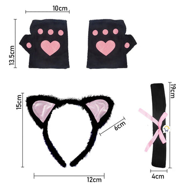 Kit Accesorios Gata Disfraz Halloween Fiesta Disfraces FS9019