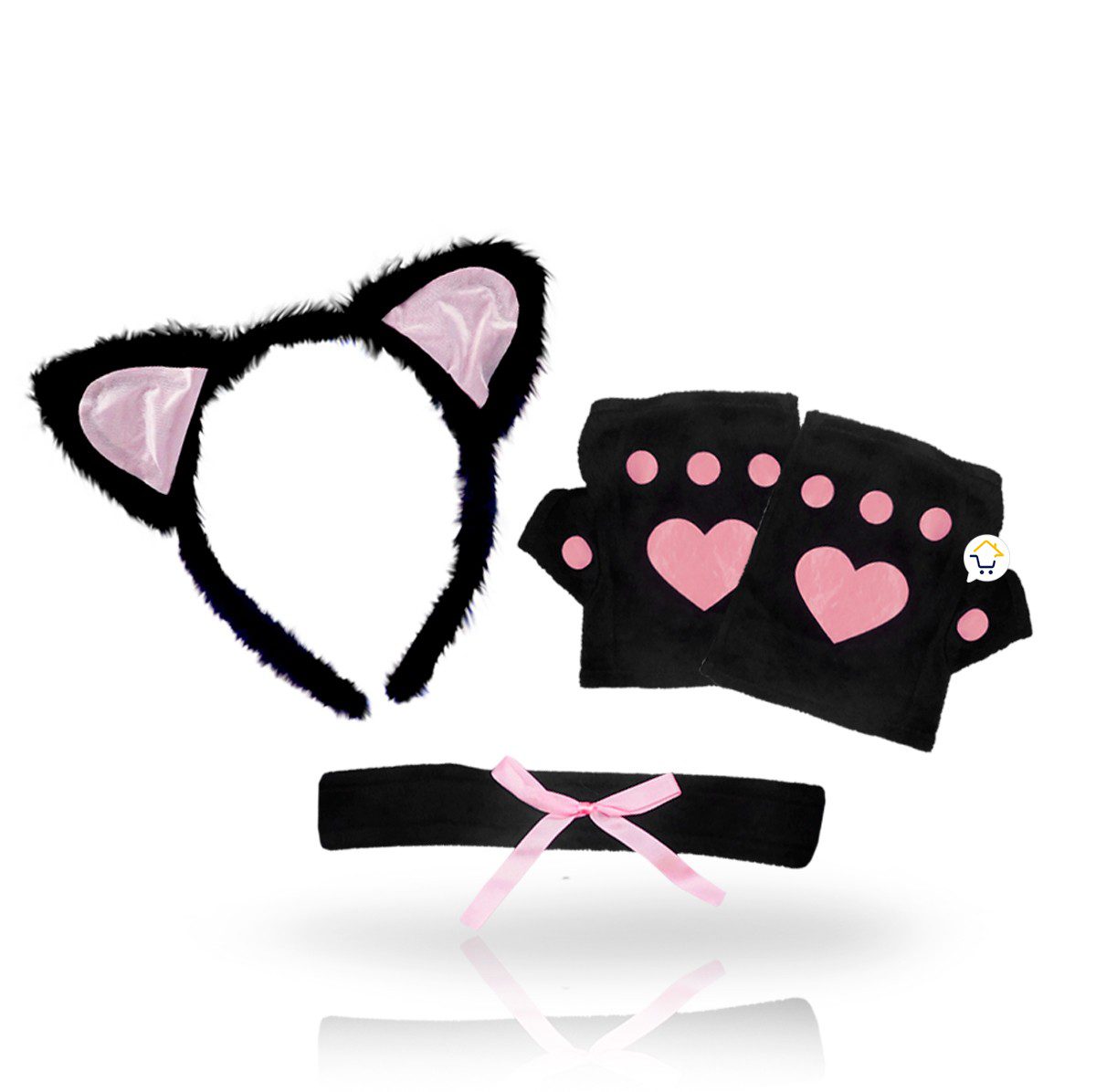 Kit Accesorios Gata Disfraz Halloween Fiesta Disfraces FS9019