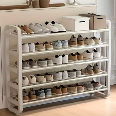 1 estante vertical ahorrador de espacio - Fácil montaje, organizador de zapatos y suministros de oficina de varios niveles, independiente, multifuncional para dormitorios y hogares - Estante de almacenamiento de zapatos | Estante ahorrador de espacio | E