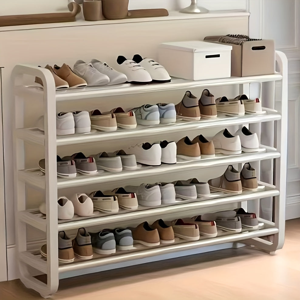 1 estante vertical ahorrador de espacio - Fácil montaje, organizador de zapatos y suministros de oficina de varios niveles, independiente, multifuncional para dormitorios y hogares - Estante de almacenamiento de zapatos | Estante ahorrador de espacio | E