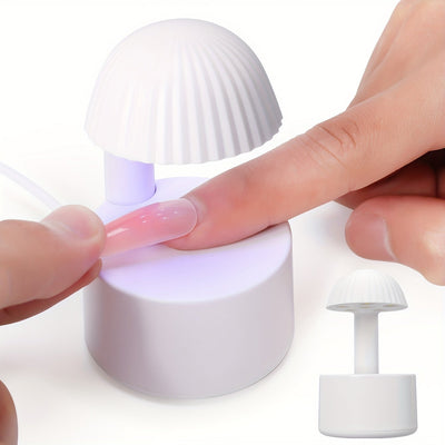 Mini Secador de Uñas con Lámpara - Secador de Esmalte en Gel Alimentado por USB con Diseño de Cúpula para Secado Rápido, Portátil para Hogar y Viaje, Libre de Formaldehído, Sin Pantalla, Máquina de Manicura Compacta, Estilo Elegante, Rendimiento Fiable,