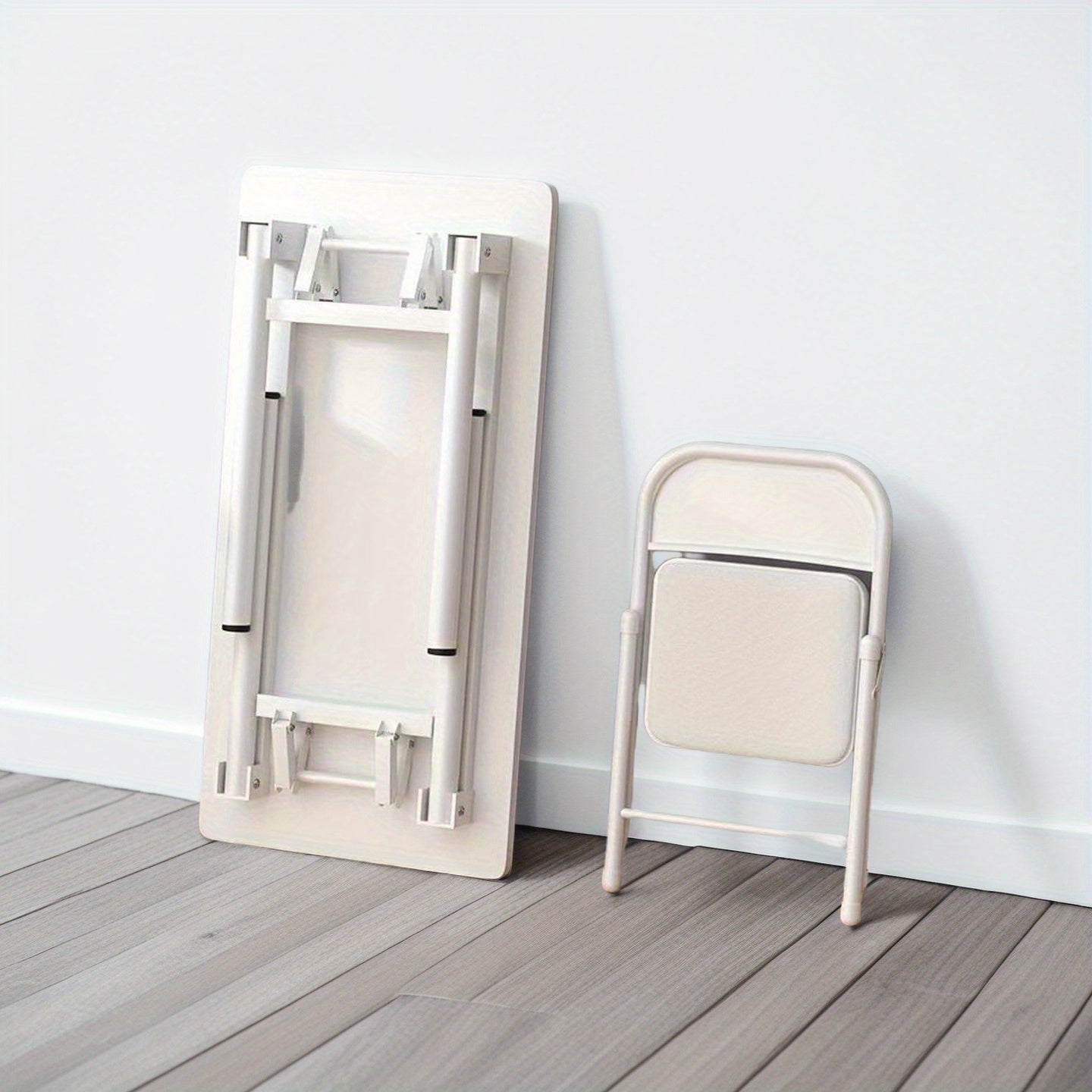 Escritorio Plegable Compacto con Silla, Ideal para Oficina en Casa, Dormitorio y Espacios Pequeños, Estilo Moderno, Diseño Elegante, Uso Versátil - Todo Clima