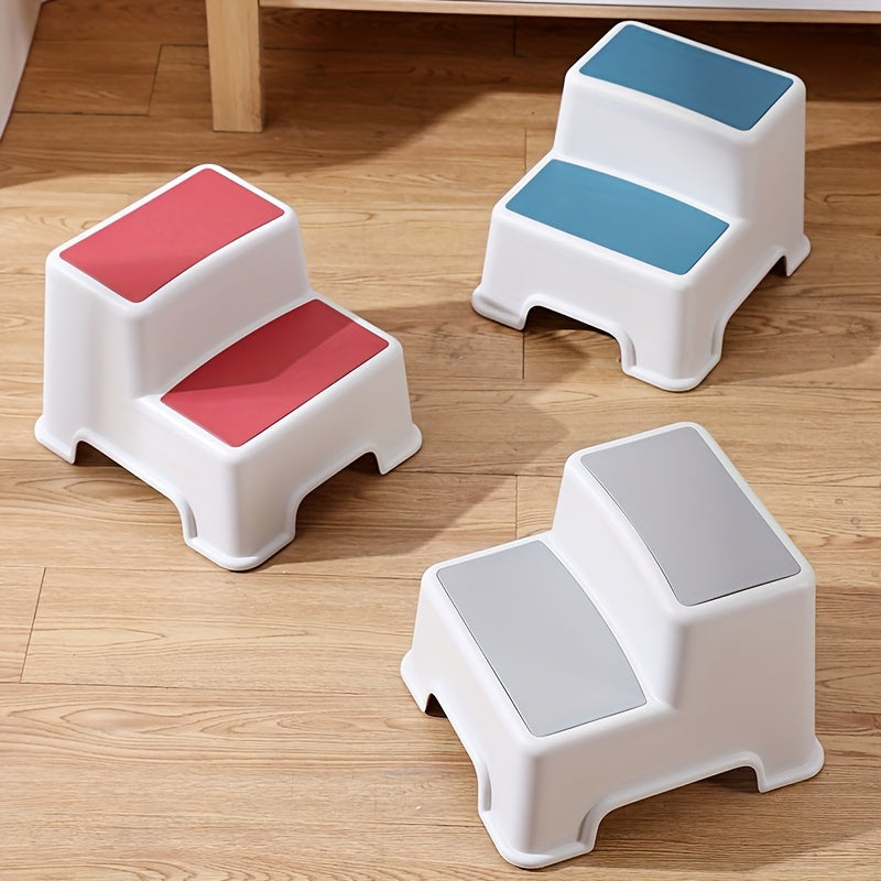 Descansapiés de plástico versátil y soporte de cepillo de dientes - Antideslizante, estantería de almacenamiento multiusos para salón y cocina, sin armazón de metal, disponible en varios tamaños