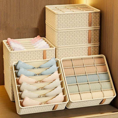 Caja De Almacenamiento De Ropa De Armario, Cesta De Almacenamiento De Cajón De Ropa Interior, Cubos De Embalaje Duraderos Para El Hogar