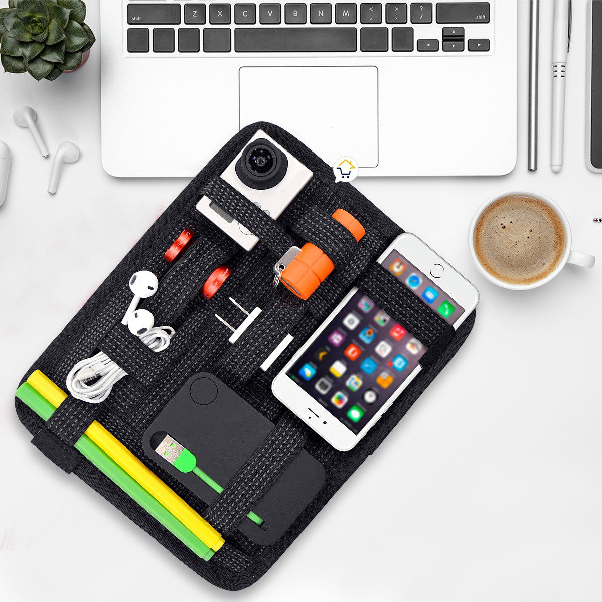 Organizador Elástico Multifuncional Portátil Herramientas y Cables ORE01